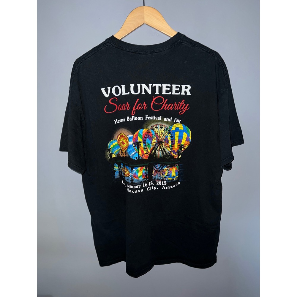 Gildan 2015 Havasu Balloon Festival Volunteer T-Shirt Black XL Arizona Souvenir